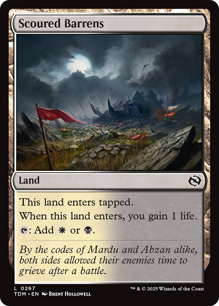 Scoured Barrens [Tarkir: Dragonstorm] | Mega City Incorporated