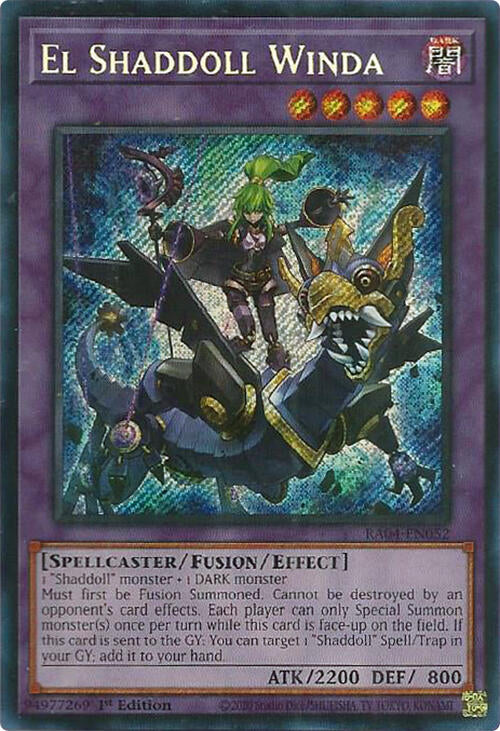 El Shaddoll Winda [RA04-EN052] Secret Rare | Mega City Incorporated
