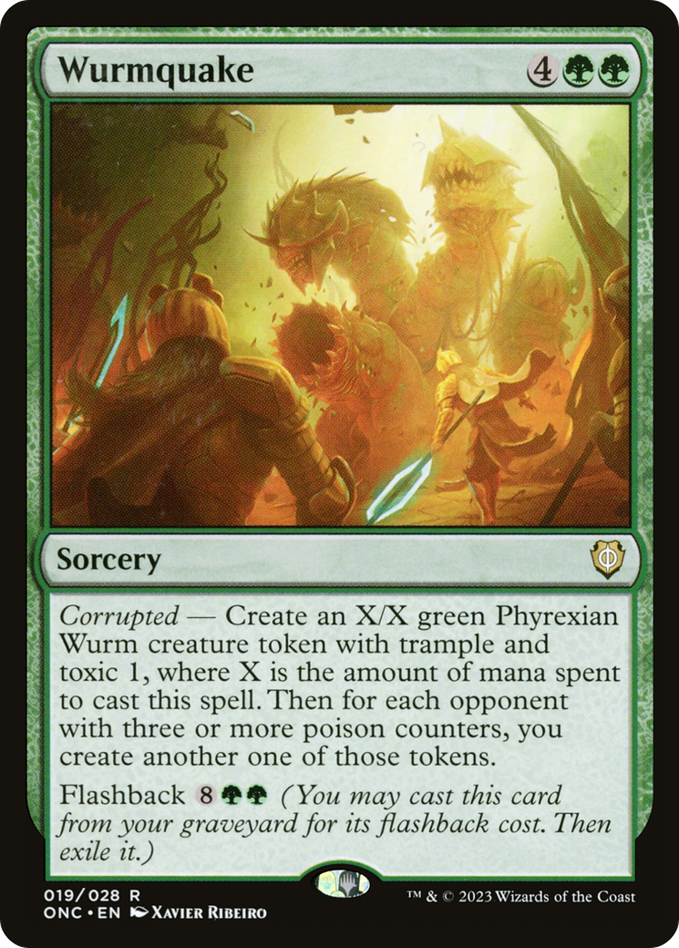 Wurmquake [Phyrexia: All Will Be One Commander] | Mega City Incorporated