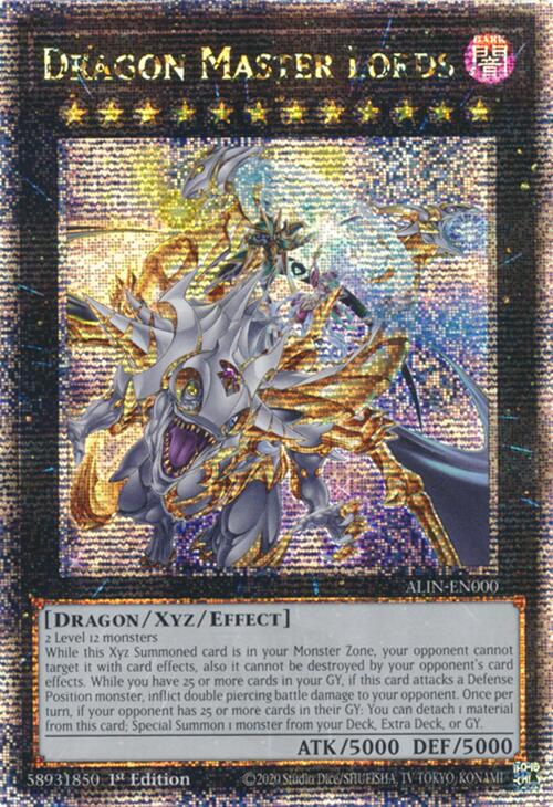 Dragon Master Lords [ALIN-EN000] Quarter Century Secret Rare | Mega City Incorporated
