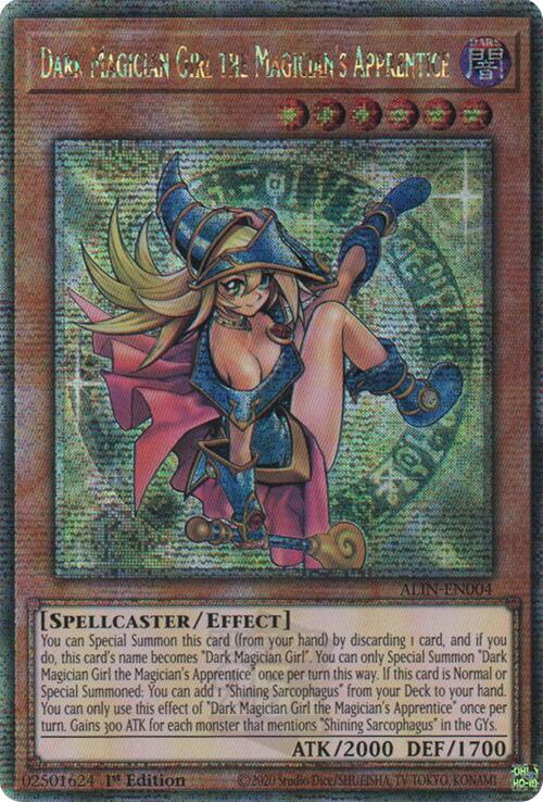 Dark Magician Girl the Magician's Apprentice [ALIN-EN004] Quarter Century Secret Rare | Mega City Incorporated