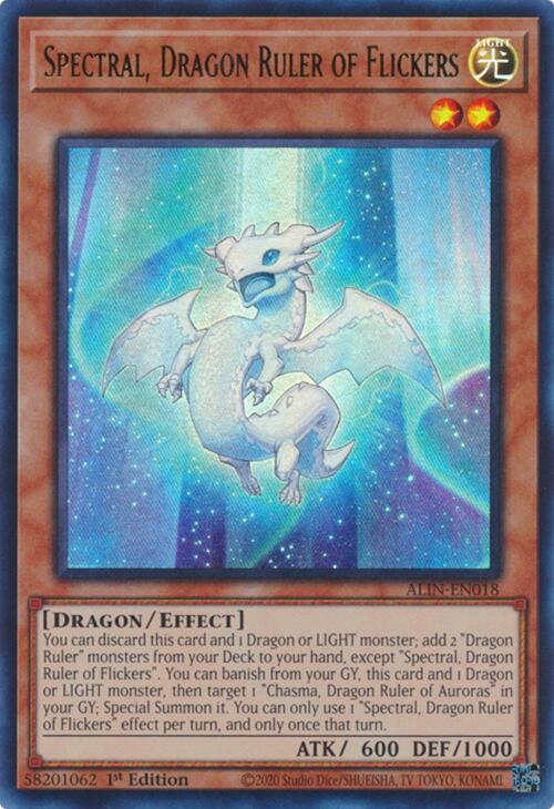 Spectral, Dragon Ruler of Flickers [ALIN-EN018] Ultra Rare | Mega City Incorporated