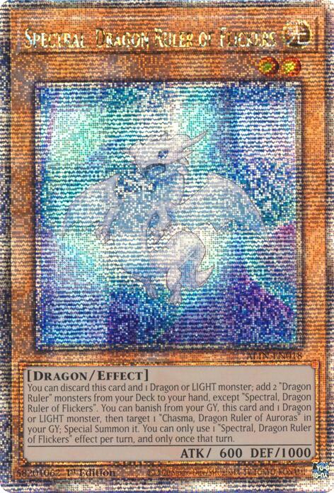 Spectral, Dragon Ruler of Flickers [ALIN-EN018] Quarter Century Secret Rare | Mega City Incorporated