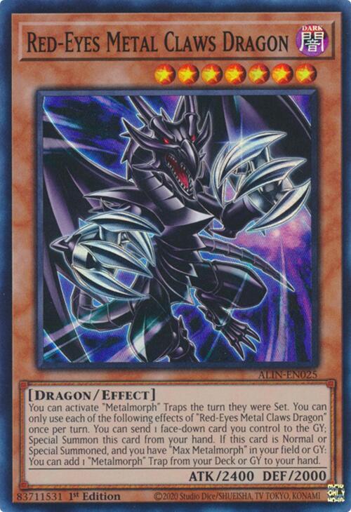 Red-Eyes Metal Claws Dragon [ALIN-EN025] Super Rare | Mega City Incorporated