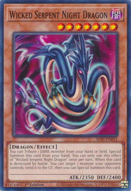 Wicked Serpent Night Dragon [ALIN-EN031] Common | Mega City Incorporated