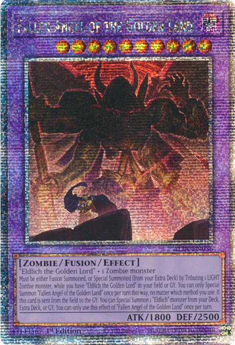 Fallen Angel of the Golden Land [ALIN-EN036] Quarter Century Secret Rare | Mega City Incorporated