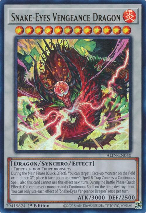 Snake-Eyes Vengeance Dragon [ALIN-EN040] Ultra Rare | Mega City Incorporated