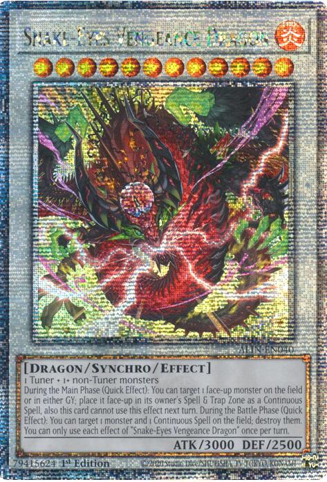 Snake-Eyes Vengeance Dragon [ALIN-EN040] Quarter Century Secret Rare | Mega City Incorporated