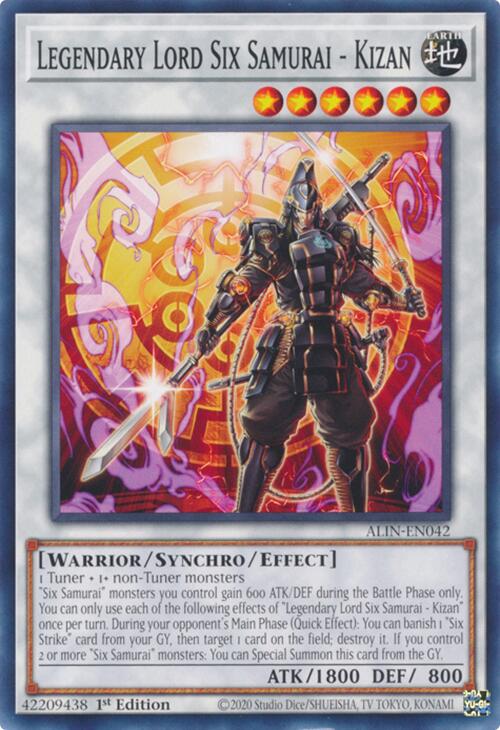 Legendary Lord Six Samurai - Kizan [ALIN-EN042] Common | Mega City Incorporated