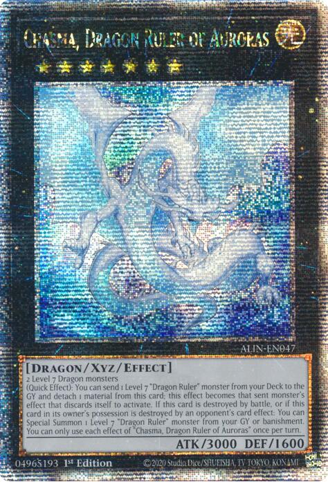 Chasma, Dragon Ruler of Auroras [ALIN-EN047] Quarter Century Secret Rare | Mega City Incorporated