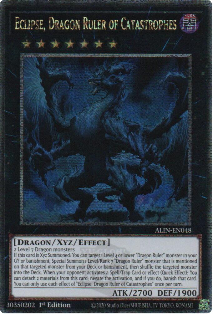 Eclipse, Dragon Ruler of Catastrophes [ALIN-EN048] Quarter Century Secret Rare | Mega City Incorporated