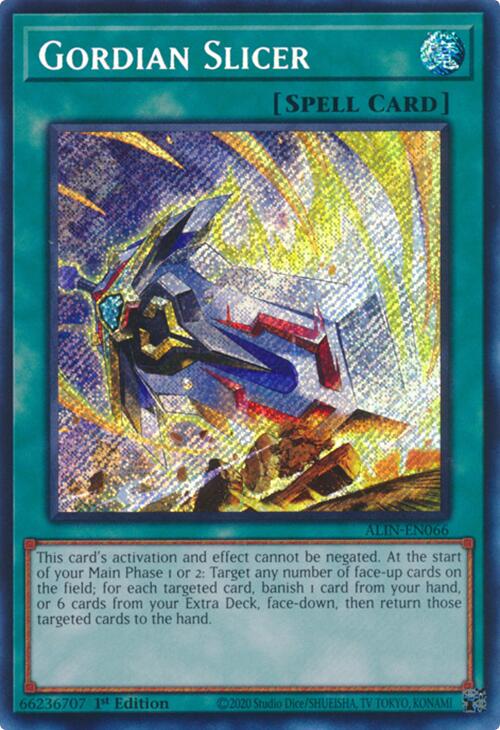 Gordian Slicer [ALIN-EN066] Secret Rare | Mega City Incorporated