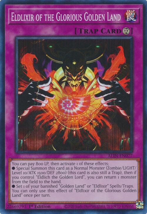 Eldlixir of the Glorious Golden Land [ALIN-EN077] Super Rare | Mega City Incorporated