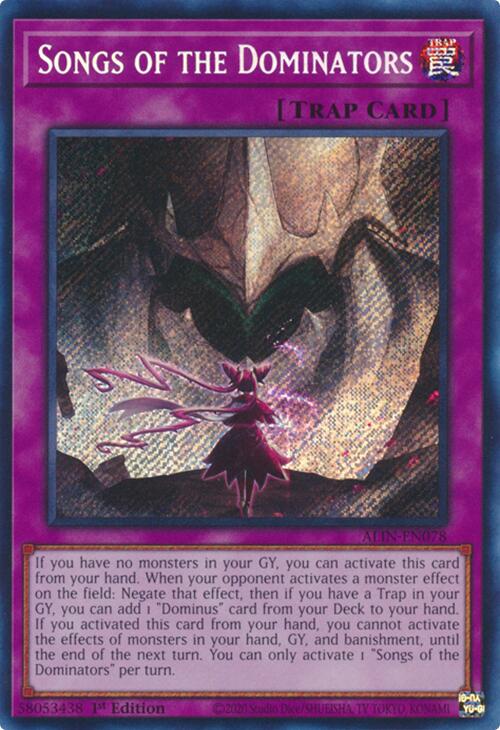 Songs of the Dominators [ALIN-EN078] Secret Rare | Mega City Incorporated