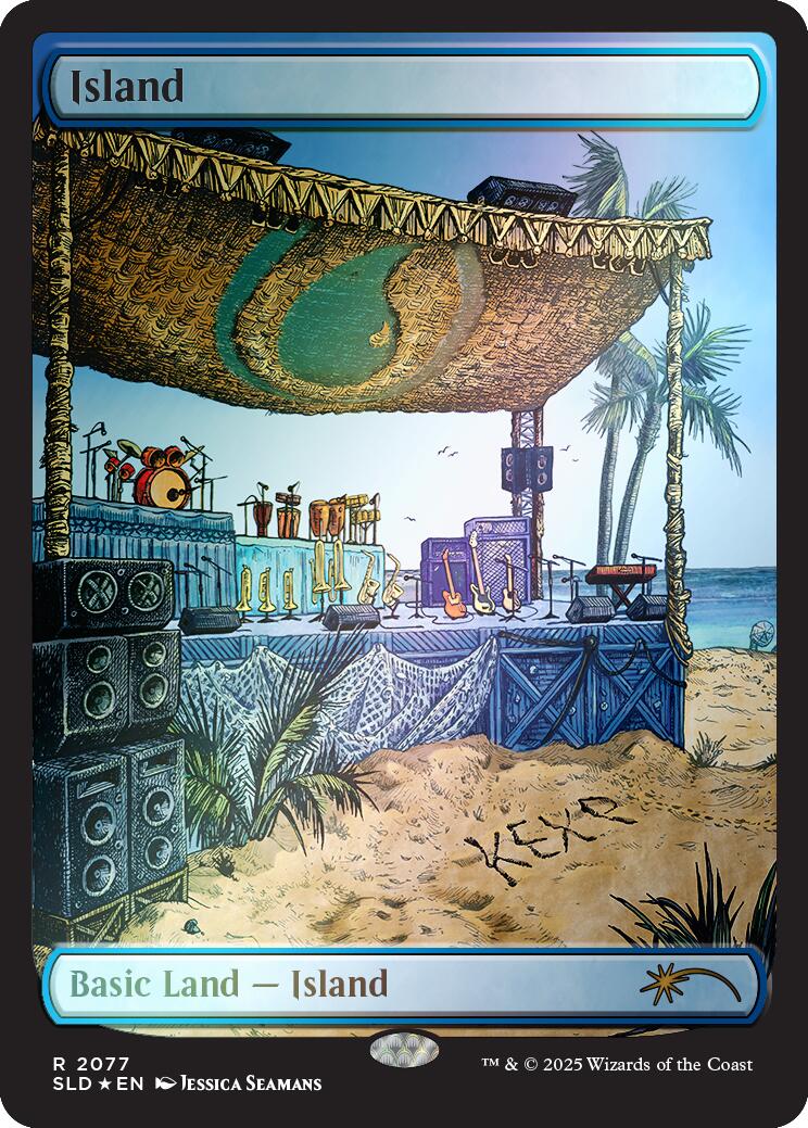 Island (2077) (Rainbow Foil) [Secret Lair Drop Series] | Mega City Incorporated