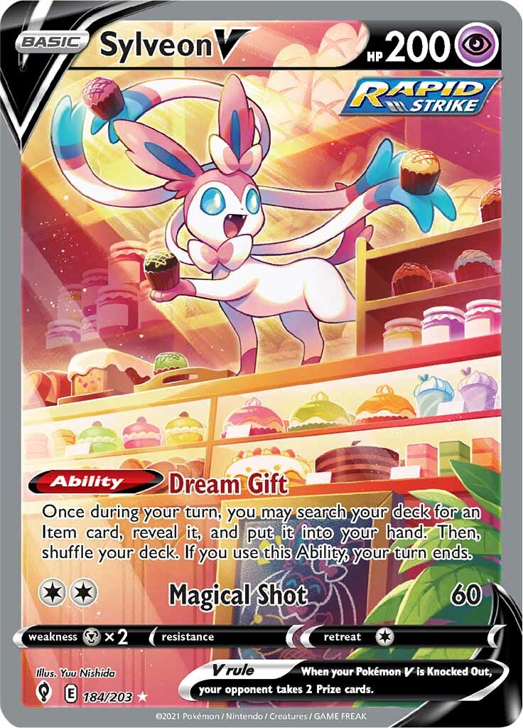 Sylveon V (184/203) [Sword & Shield: Evolving Skies] | Mega City Incorporated