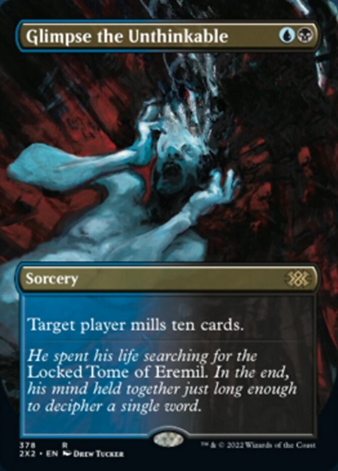 Glimpse the Unthinkable (Borderless Alternate Art) [Double Masters 2022] | Mega City Incorporated