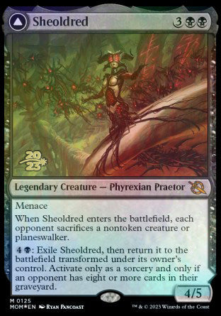 Sheoldred // The True Scriptures [March of the Machine Prerelease Promos] | Mega City Incorporated