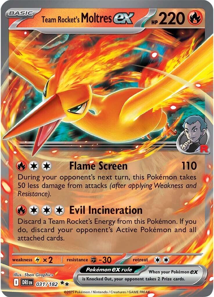 Team Rocket's Moltres ex (031/182) [Scarlet & Violet: Destined Rivals] | Mega City Incorporated