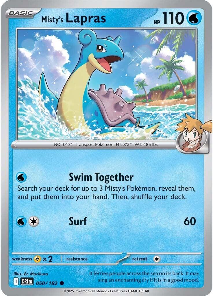 Misty's Lapras (050/182) [Scarlet & Violet: Destined Rivals] | Mega City Incorporated