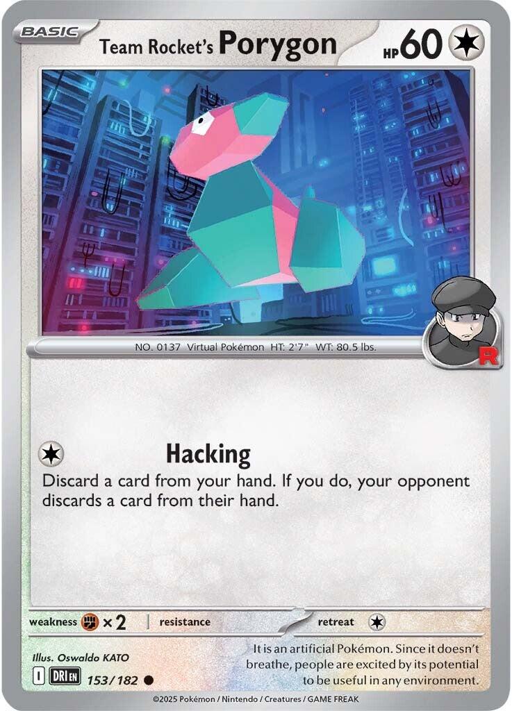 Team Rocket's Porygon (153/182) [Scarlet & Violet: Destined Rivals] | Mega City Incorporated