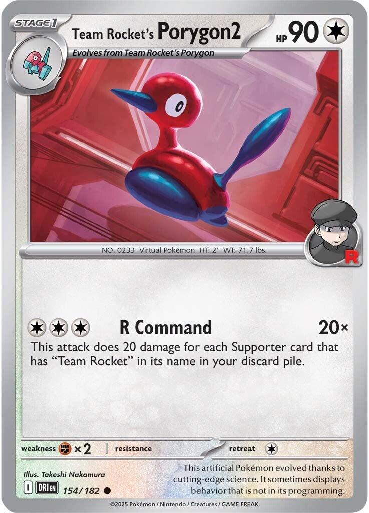 Team Rocket's Porygon2 (154/182) [Scarlet & Violet: Destined Rivals] | Mega City Incorporated