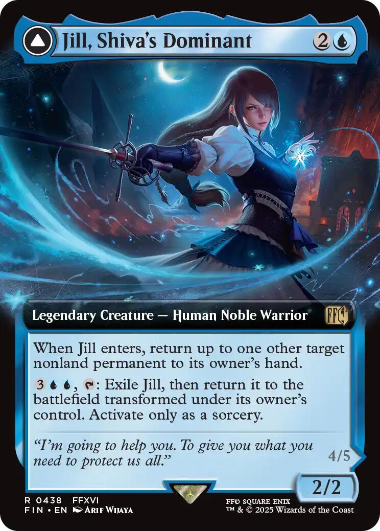 Jill, Shiva's Dominant // Shiva, Warden of Ice (Extended Art) [FINAL FANTASY] | Mega City Incorporated