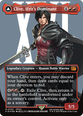 Clive, Ifrit's Dominant // Ifrit, Warden of Inferno (Borderless) (Surge Foil) [FINAL FANTASY] | Mega City Incorporated