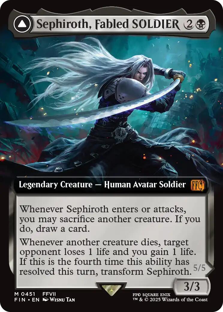Sephiroth, Fabled SOLDIER // Sephiroth, One-Winged Angel (Extended Art) [FINAL FANTASY] | Mega City Incorporated