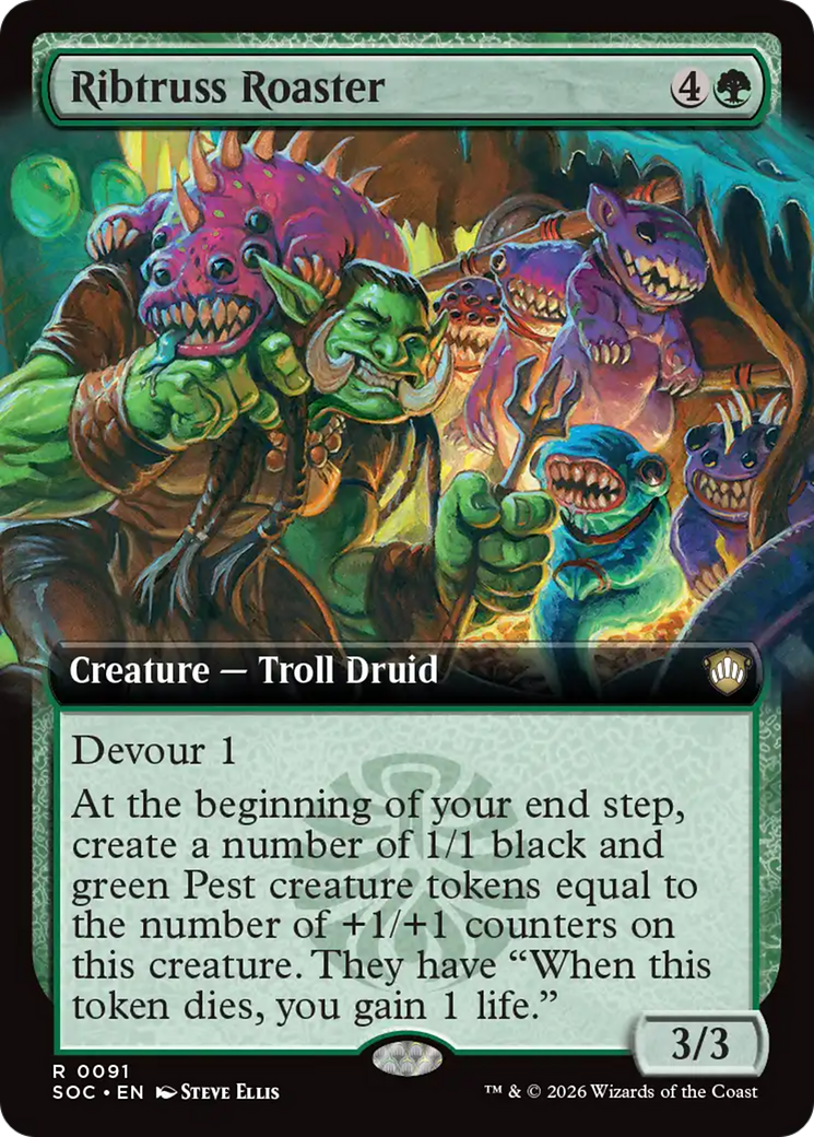 Ribtruss Roaster (Extended Art) [Secrets of Strixhaven Commander] | Mega City Incorporated