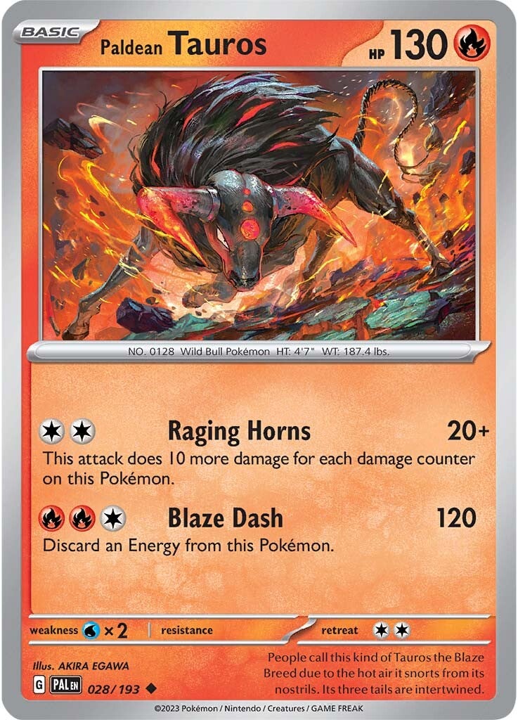 Paldean Tauros (028/193) [Scarlet & Violet: Paldea Evolved] | Mega City Incorporated