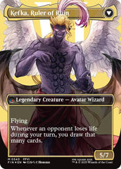 Kefka, Court Mage // Kefka, Ruler of Ruin (Borderless) (Surge Foil) [FINAL FANTASY] | Mega City Incorporated