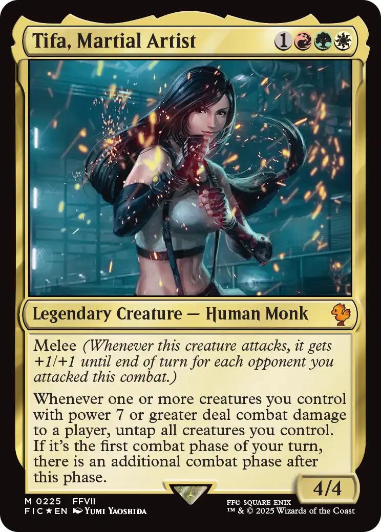 Tifa, Martial Artist (Surge Foil) [FINAL FANTASY Commander] | Mega City Incorporated