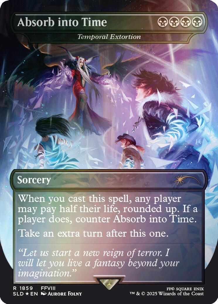 Absorb into Time - Temporal Extortion (Rainbow Foil) [Secret Lair Drop Series] | Mega City Incorporated