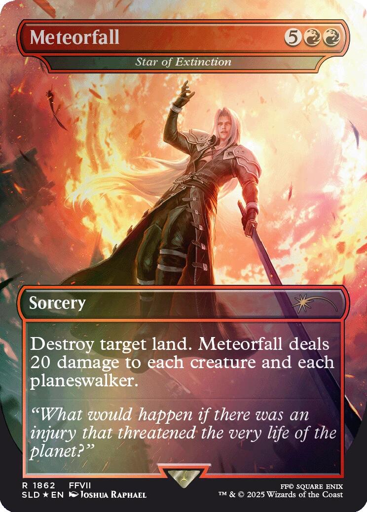 Meteorfall - Star of Extinction (Rainbow Foil) [Secret Lair Drop Series] | Mega City Incorporated