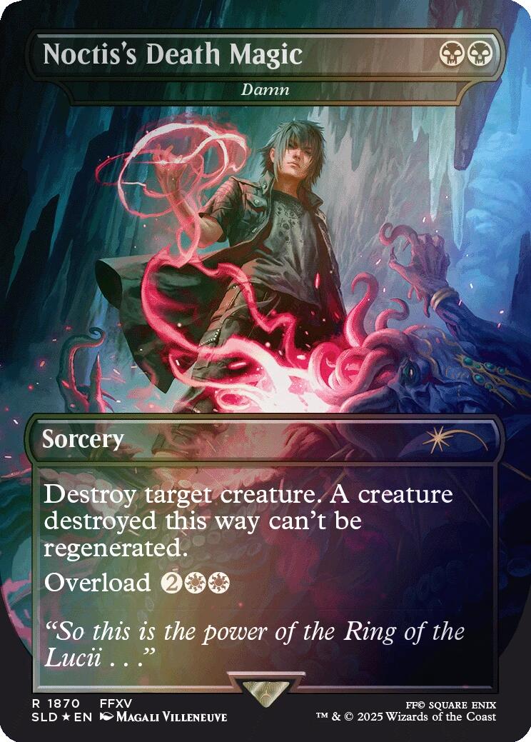 Noctis's Death Magic - Damn (Rainbow Foil) [Secret Lair Drop Series] | Mega City Incorporated
