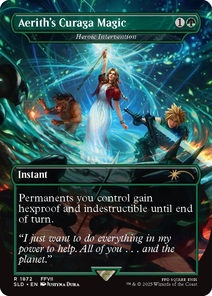 Aerith's Curaga Magic - Heroic Intervention [Secret Lair Drop Series] | Mega City Incorporated