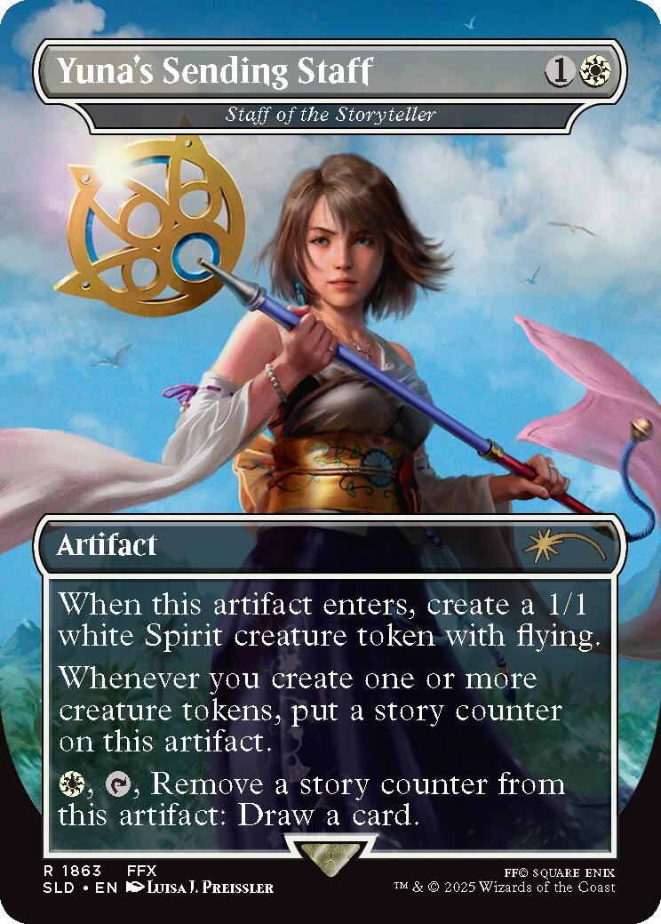 Yuna's Sending Staff - Staff of the Storyteller [Secret Lair Drop Series] | Mega City Incorporated