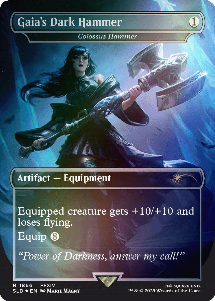 Gaia's Dark Hammer - Colossus Hammer (Rainbow Foil) [Secret Lair Drop Series] | Mega City Incorporated