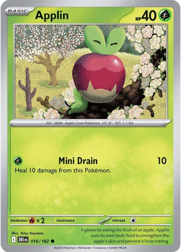 Applin (016/182) [Scarlet & Violet: Destined Rivals] | Mega City Incorporated