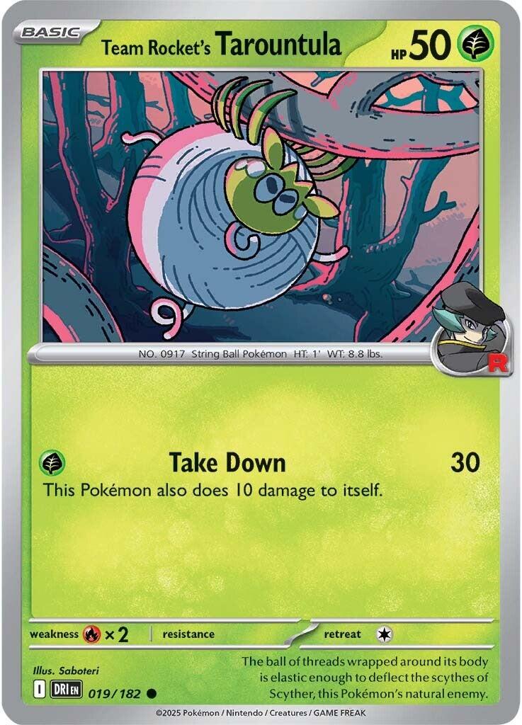 Team Rocket's Tarountula (019/182) [Scarlet & Violet: Destined Rivals] | Mega City Incorporated