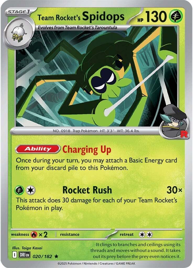 Team Rocket's Spidops (020/182) [Scarlet & Violet: Destined Rivals] | Mega City Incorporated