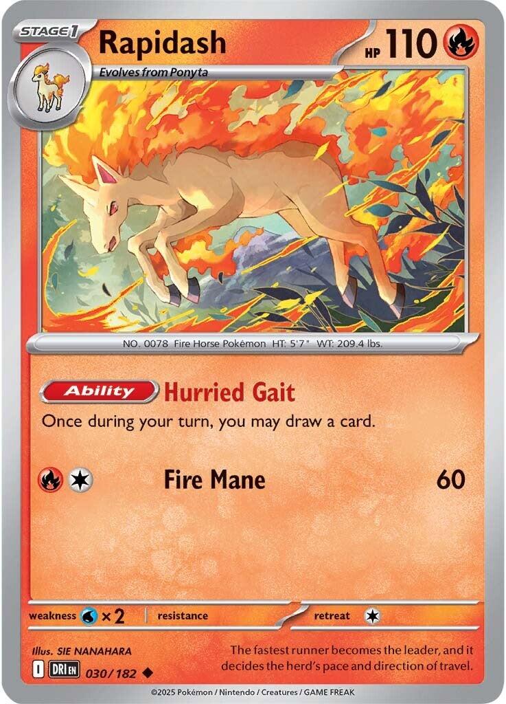 Rapidash (030/182) [Scarlet & Violet: Destined Rivals] | Mega City Incorporated
