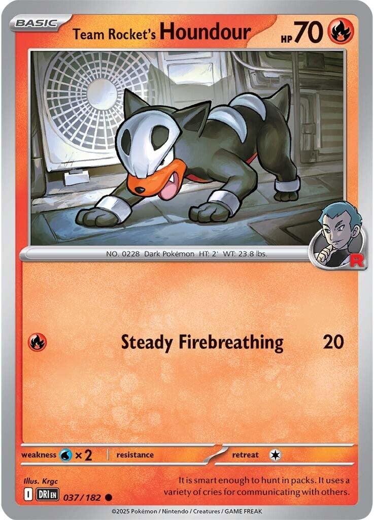 Team Rocket's Houndour (037/182) [Scarlet & Violet: Destined Rivals] | Mega City Incorporated