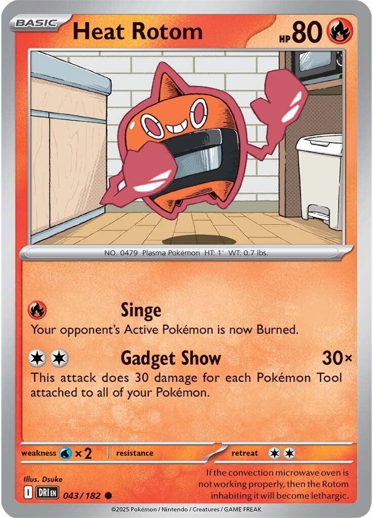 Heat Rotom (043/182) [Scarlet & Violet: Destined Rivals] | Mega City Incorporated