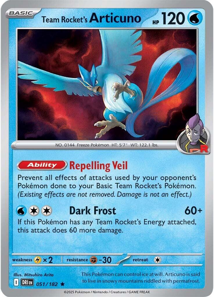 Team Rocket's Articuno (051/182) [Scarlet & Violet: Destined Rivals] | Mega City Incorporated