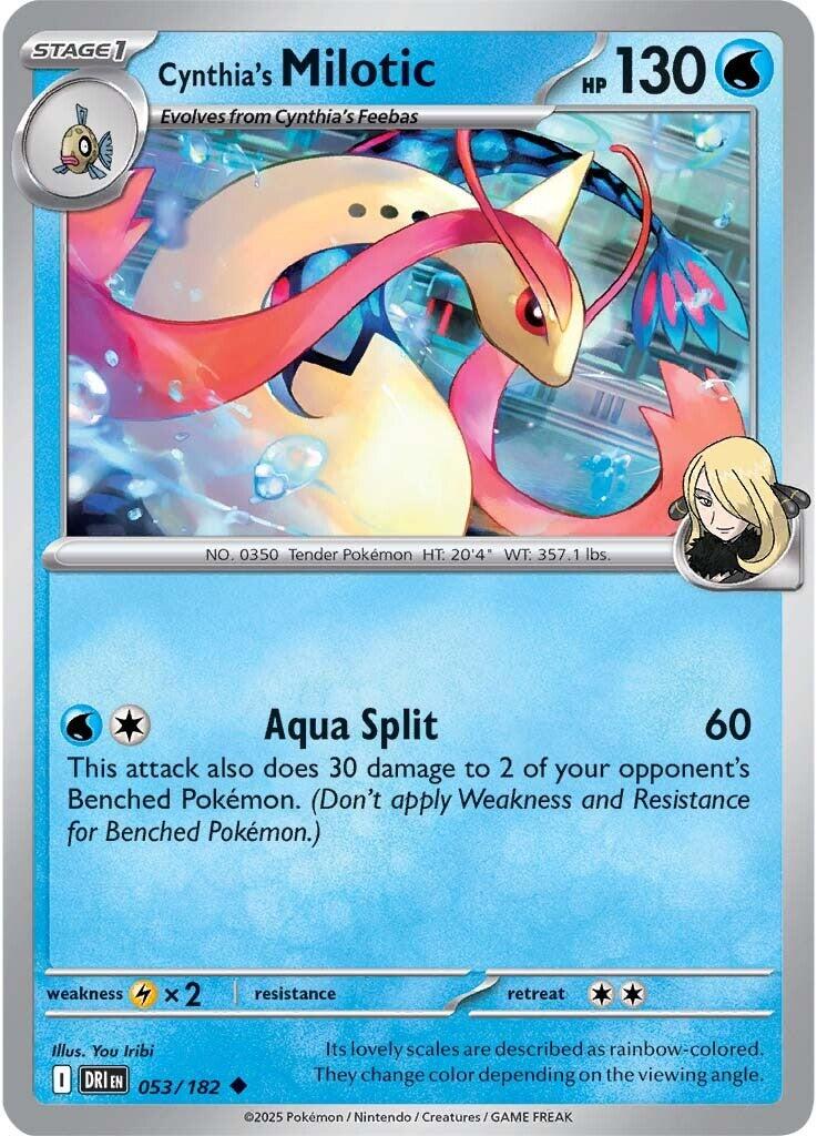 Cynthia's Milotic (053/182) [Scarlet & Violet: Destined Rivals] | Mega City Incorporated