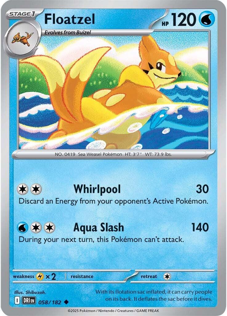 Floatzel (058/182) [Scarlet & Violet: Destined Rivals] | Mega City Incorporated
