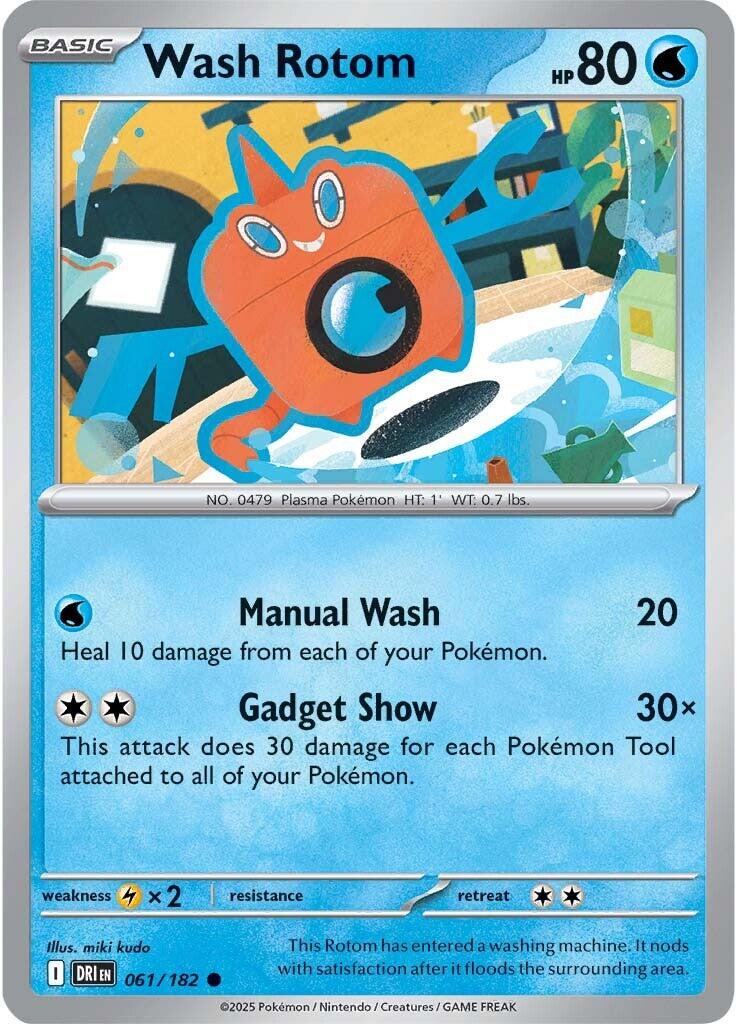 Wash Rotom (061/182) [Scarlet & Violet: Destined Rivals] | Mega City Incorporated