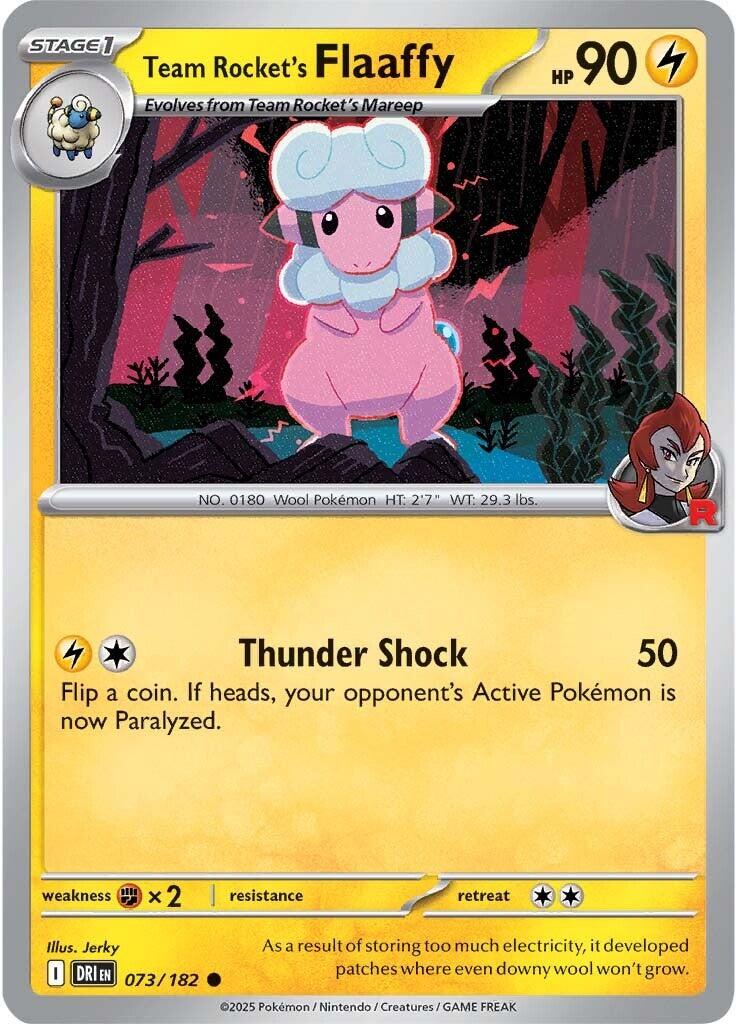 Team Rocket's Flaaffy (073/182) [Scarlet & Violet: Destined Rivals] | Mega City Incorporated